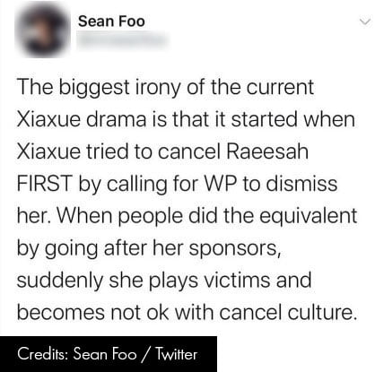 xiaxue cancel culture